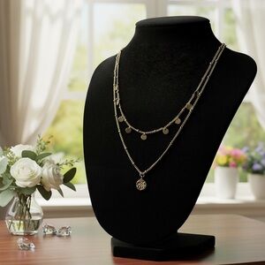 Elegant Gold 2 Layered Necklace